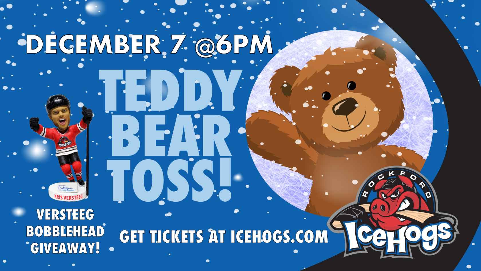 teddy bear toss everblades 2018