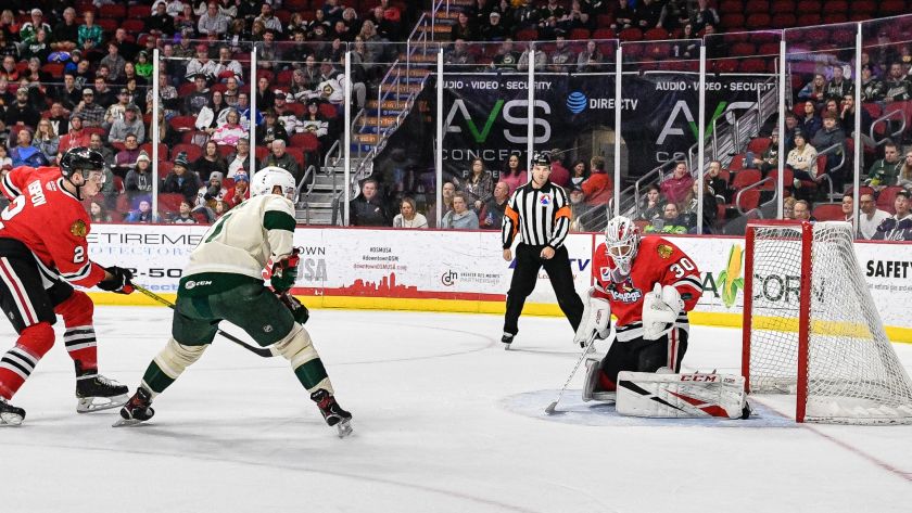 Rockford IceHogs | McLaughlin Nets First AHL Tally In Loss To Wild