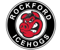 Ice Hogs Medallion Logo with Blackhawks Red Hammy